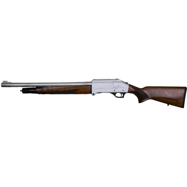 AXOR ARMS BUSHPIG 12G LEVER RELEASE 20 INCH SILVER CERAKOTE TIMBER STOCK - Image 2